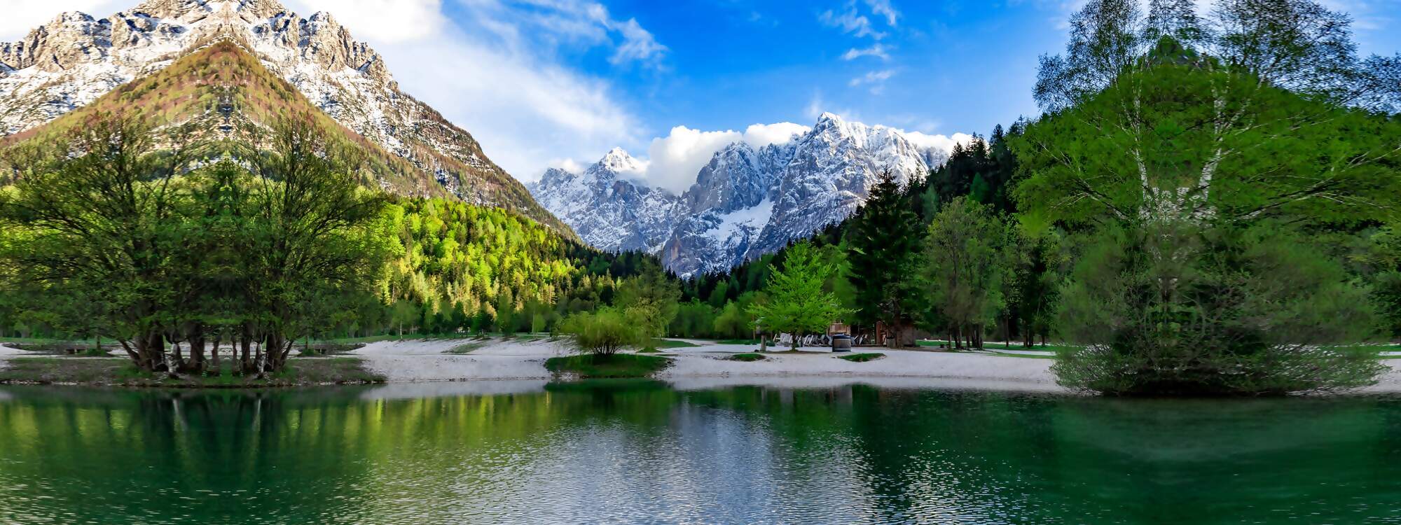 Der Julian Alps Triglav Nationalpark in Slowenien